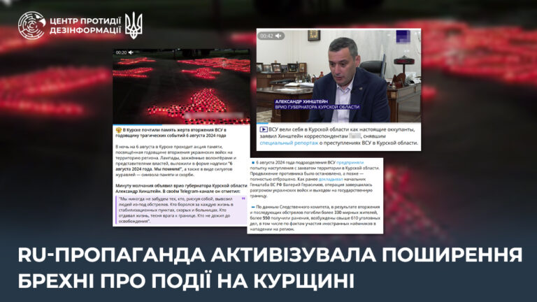ru-пропаганда активізувала поширення брехні про події на курщині