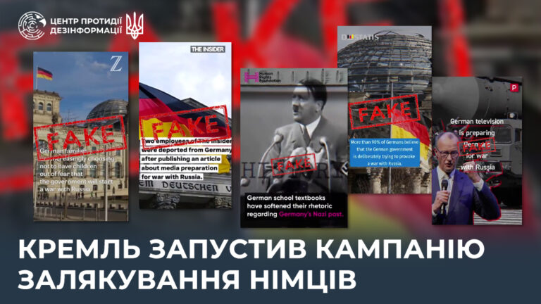 кремль запустив кампанію залякування німців