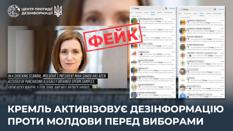 кремль активізував дезінформаційні атаки проти Молдови напередодні виборів