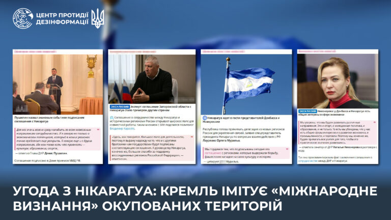 Угода з Нікарагуа: кремль імітує «міжнародне визнання» окупованих територій