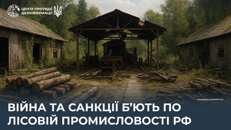 Війна та санкції б’ють по лісовій промисловості рф
