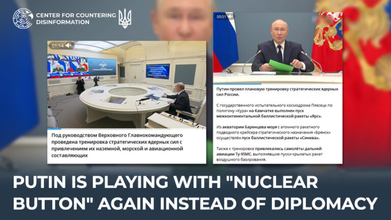 putin is playing with “nuclear button” again instead of diplomacy