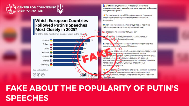 Fake about the popularity of putin’s speeches