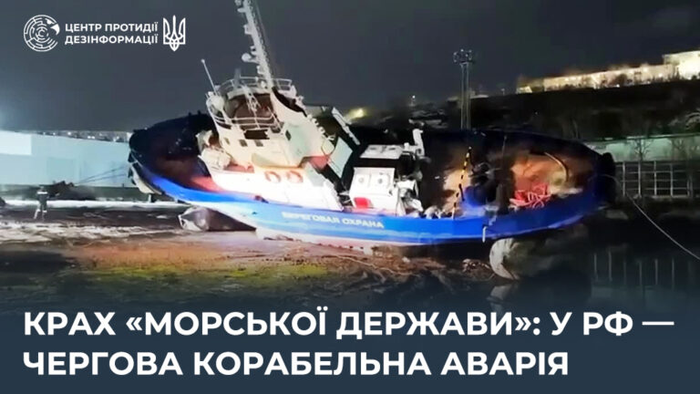 Крах «морської держави»: у рф — чергова корабельна аварія
