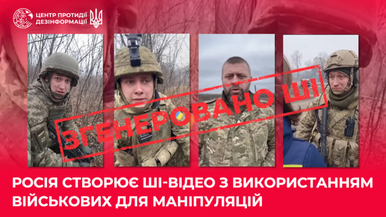 росія створює ШІ-відео з використанням військових для маніпуляцій