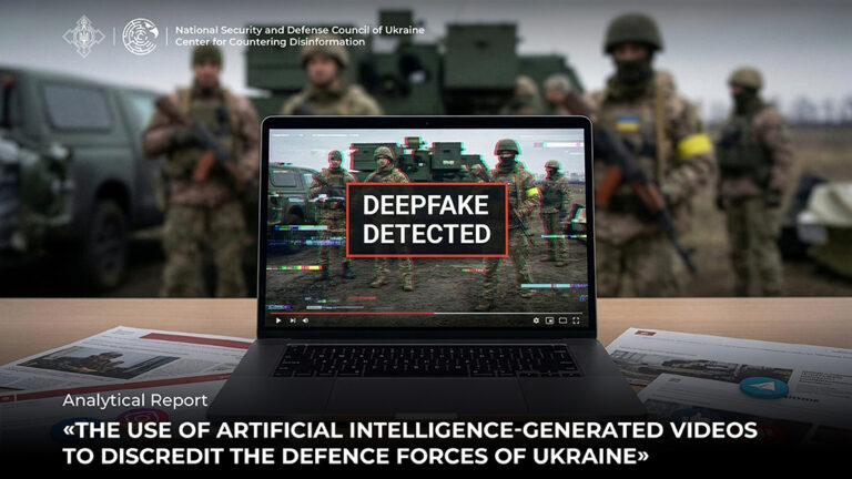 Analytical Report «The Use of Artificial Intelligence-Generated Videos to Discredit the Defence Forces of Ukraine»