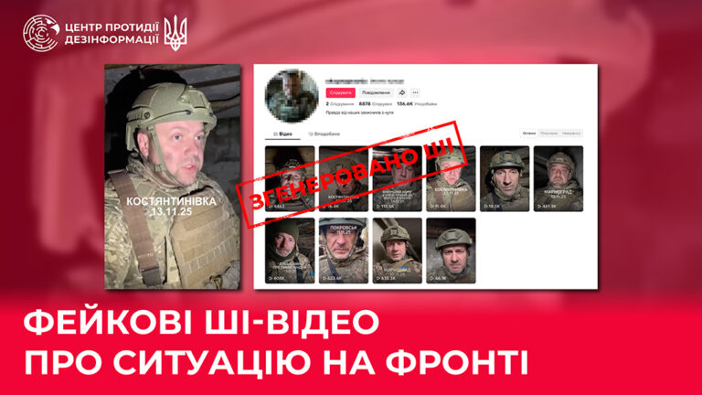 Фейкові ШІ-відео про ситуацію на фронті