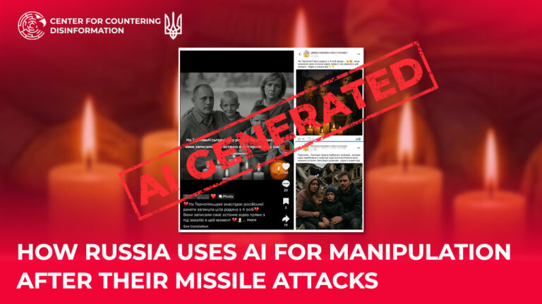 How russia uses AI for manipulation after their missile attacks