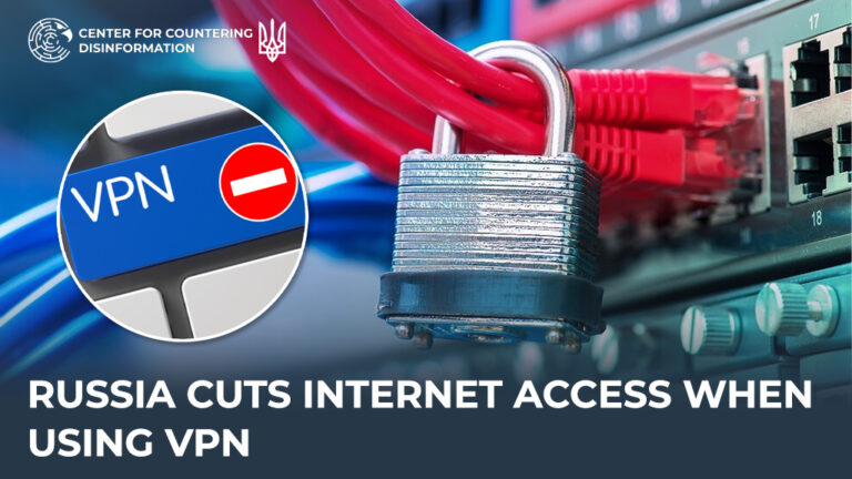 russia Cuts Internet Access When Using VPN