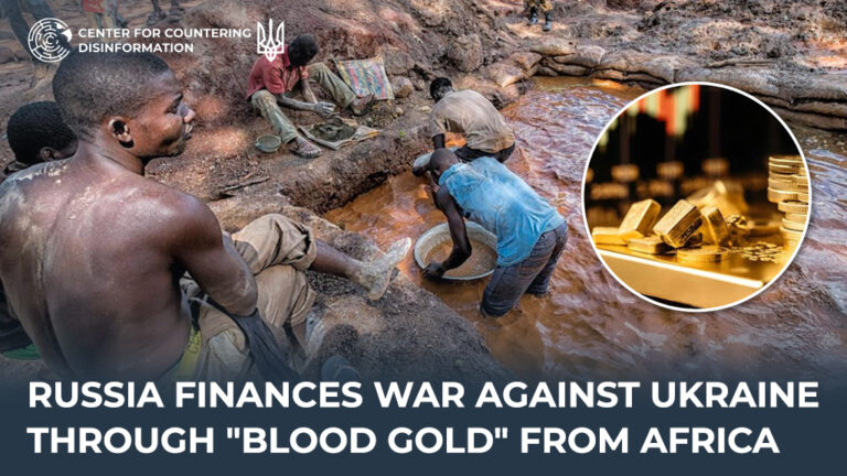 russia finances war against Ukraine through “blood gold” from Africa