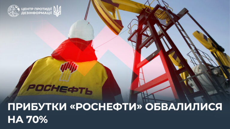 Прибутки «роснефти» обвалилися на 70%