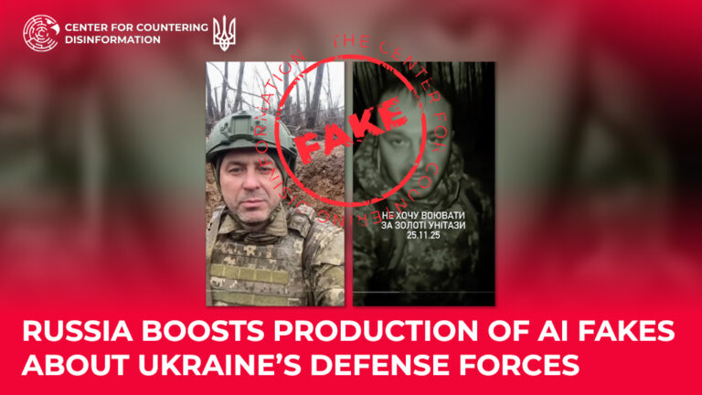 russia boosts production of AI fakes about Ukraine’s Defense Forces