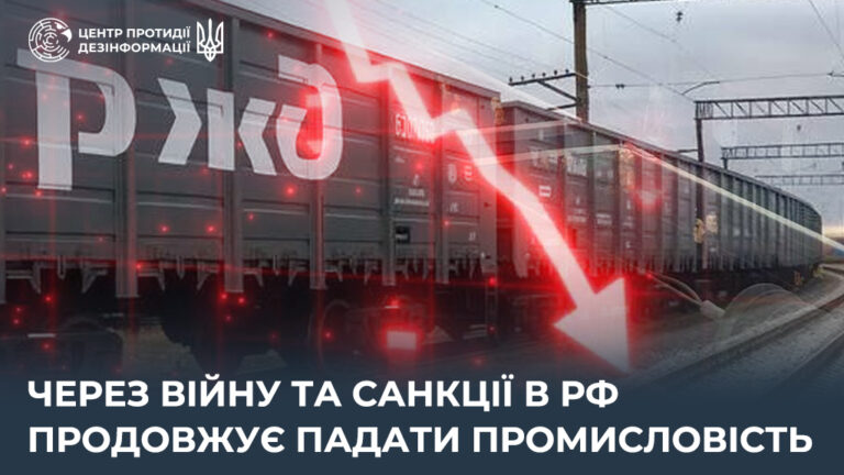 Через війну та санкції в рф продовжує падати промисловість