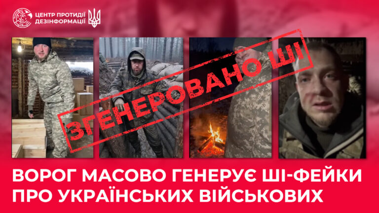 Ворог масово генерує ШІ-фейки про українських військових
