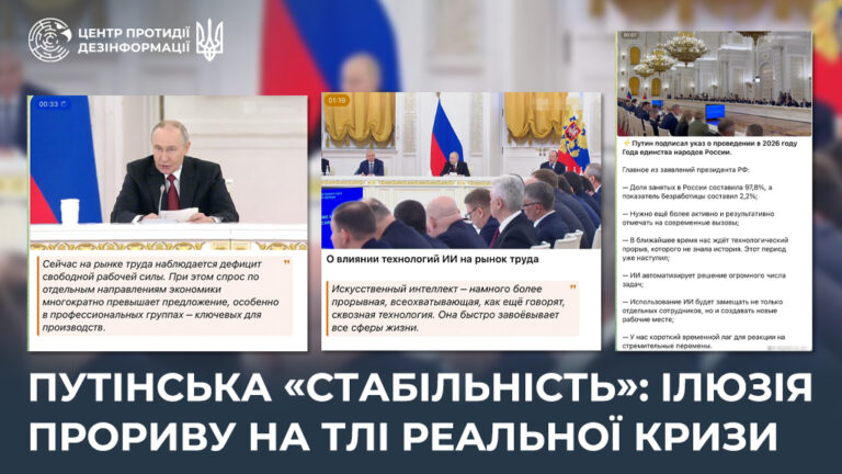 путінська «стабільність»: ілюзія прориву на тлі реальної кризи