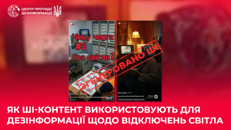 Як ШІ-контент використовують для дезінформації щодо відключень світла
