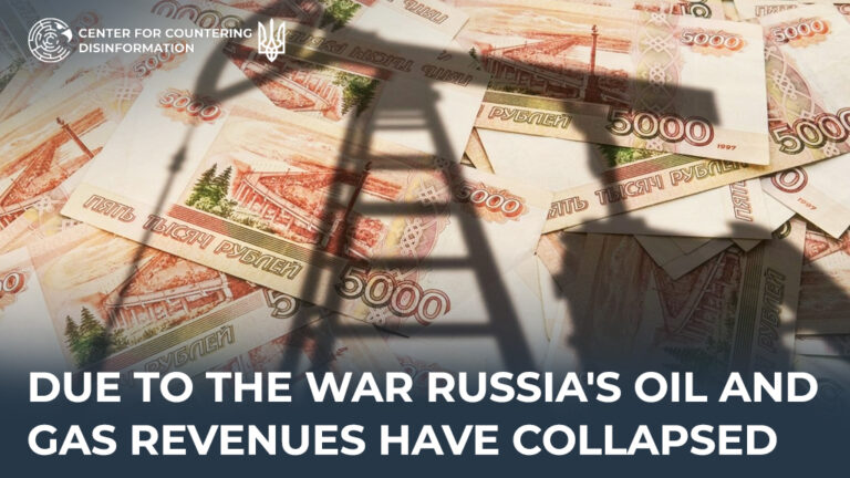 Due to the war russia’s oil and gas revenues have collapsed