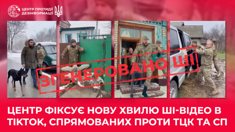 Центр фіксує нову хвилю ШІ-відео в TikTok, спрямованих проти ТЦК та СП