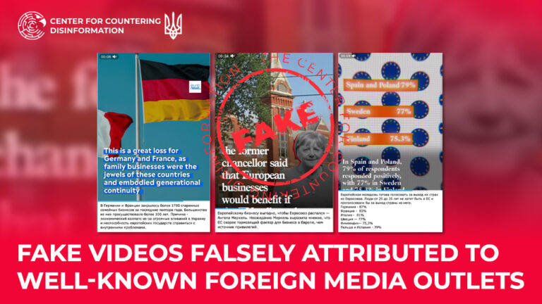 Fake videos falsely attributed to well-known foreign media outlets