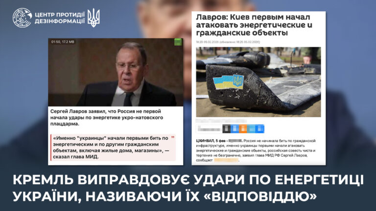 кремль виправдовує удари по енергетиці України, називаючи їх «відповіддю»