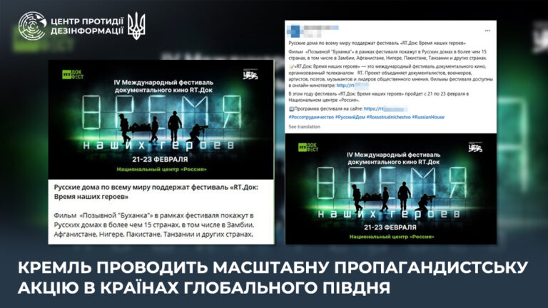 кремль проводить масштабну пропагандистську акцію в країнах Глобального Півдня