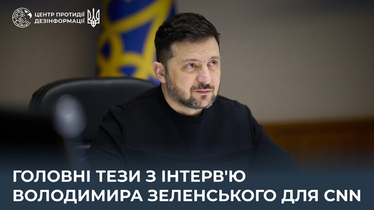Головні тези з інтерв’ю Володимира Зеленського для CNN
