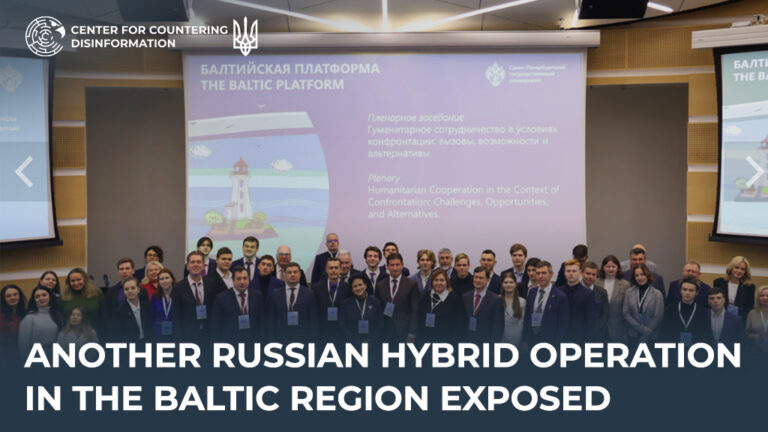 Another russian hybrid operation in the Baltic region exposed