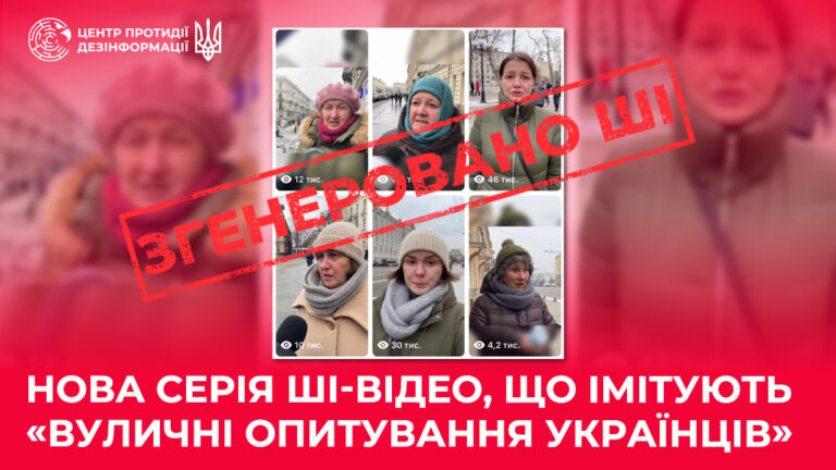 Нова серія ШІ-відео, що імітують «вуличні опитування українців»
