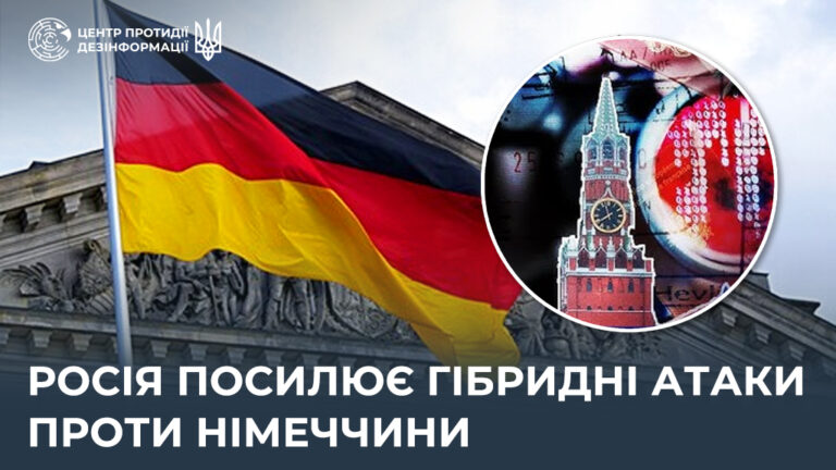 росія посилює гібридні атаки проти Німеччини