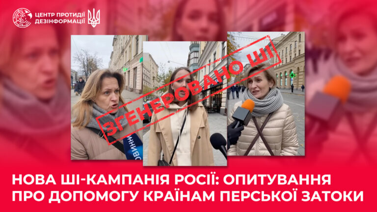 Нова ШІ-кампанія росії: опитування про допомогу країнам Перської затоки