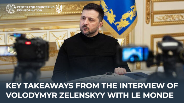 Key takeaways from the interview of Volodymyr Zelenskyy with Le Monde