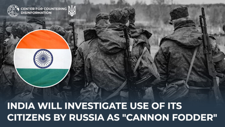 India will investigate use of its citizens by Russia as “cannon fodder”