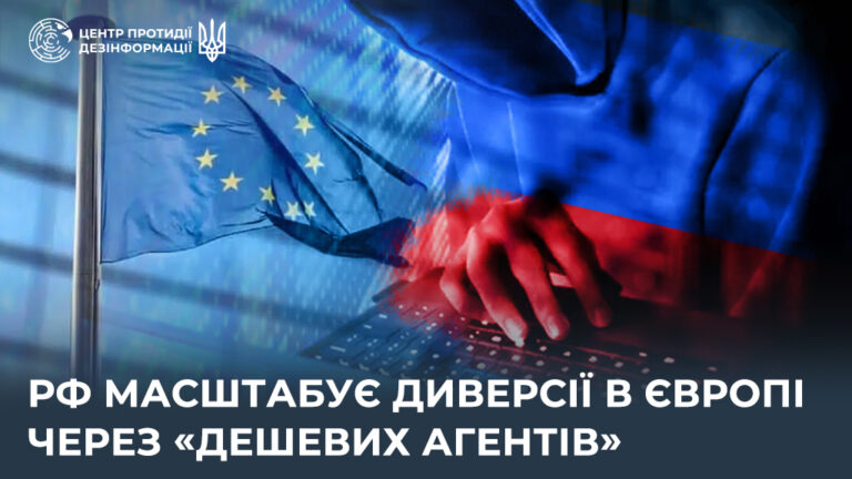 рф масштабує диверсії в Європі через «дешевих агентів»