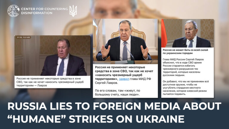 russia lies to foreign media about “humane” strikes on Ukraine