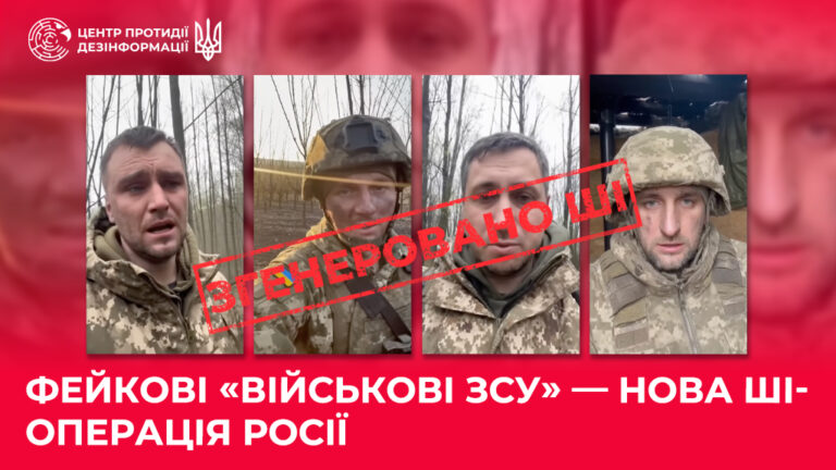 Фейкові «військові ЗСУ» — нова ШІ-операція росії
