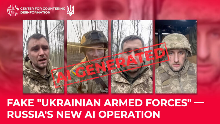 Fake “Ukrainian Armed Forces” — Russia’s new AI operation