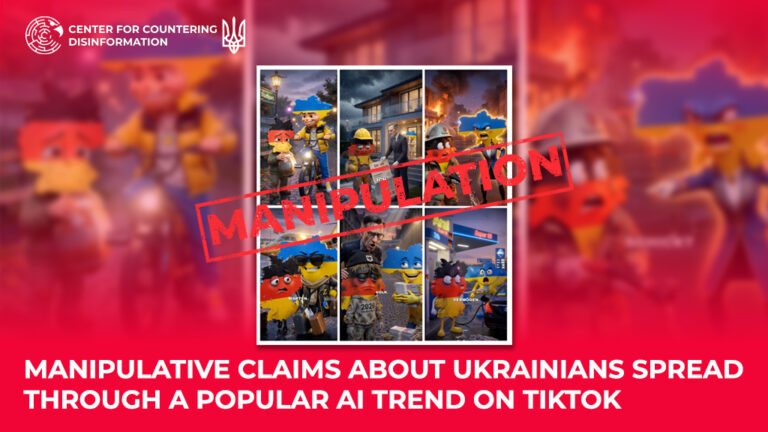 Manipulative claims about Ukrainians spread through a popular AI trend on TikTok