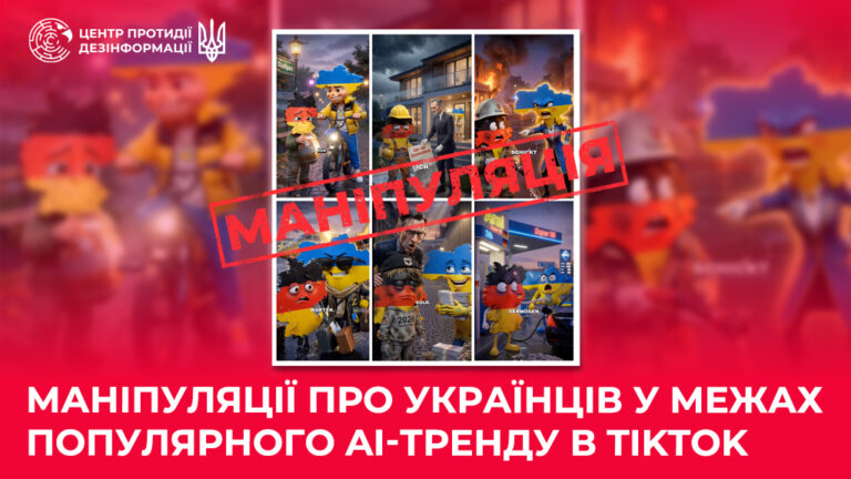Маніпуляції про українців у межах популярного AI-тренду в TikTok