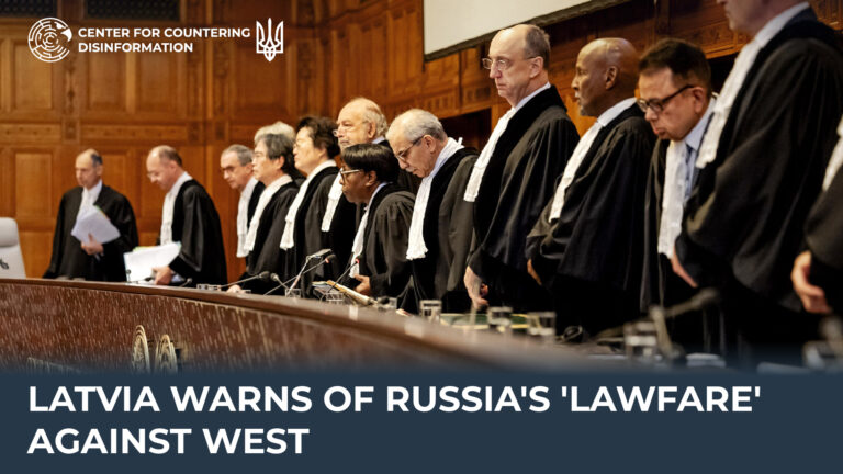 Latvia warns of russia’s ‘lawfare’ against West