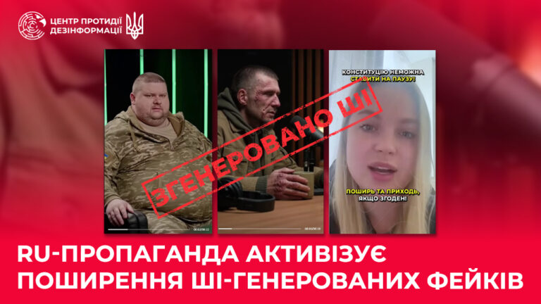 ru-пропаганда активізує поширення ШІ-генерованих фейків