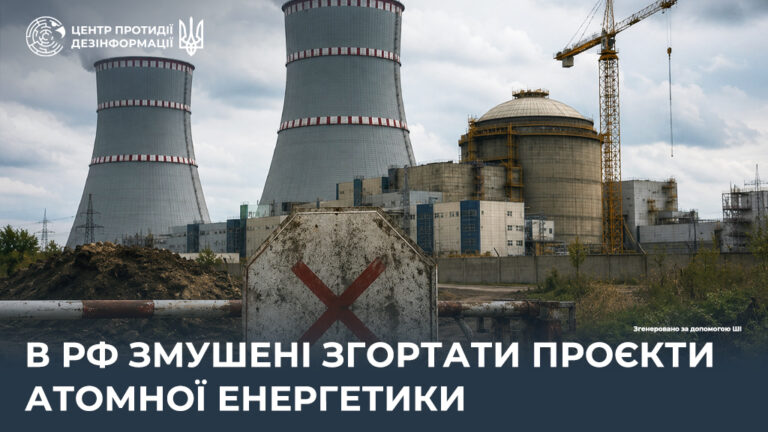 В рф змушені згортати проєкти атомної енергетики