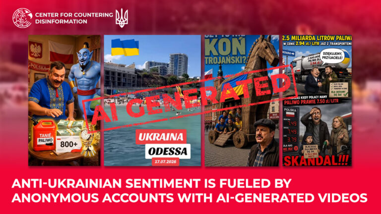 Anti-Ukrainian sentiment is fueled by anonymous accounts with AI-generated videos
