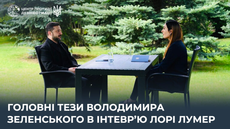 Головні тези Володимира Зеленського в інтеврʼю Лорі Лумер