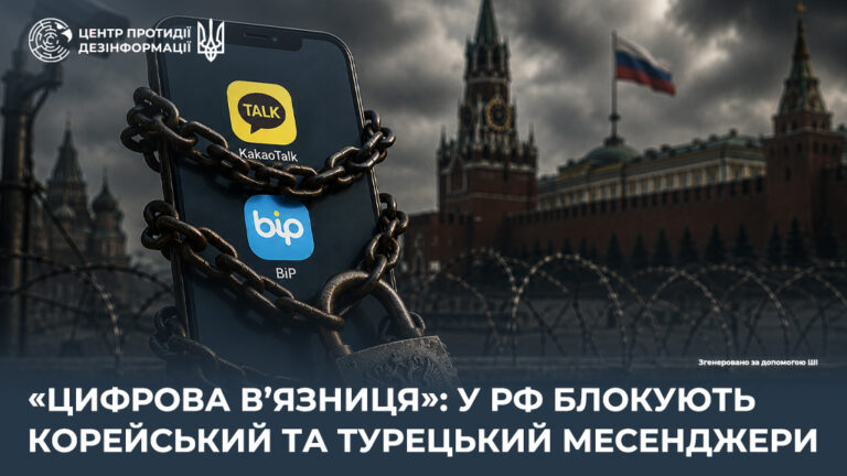 «Цифрова вʼязниця»: у рф блокують корейський та турецький месенджери