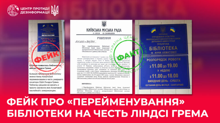 Фейк про «перейменування» бібліотеки на честь Ліндсі Грема
