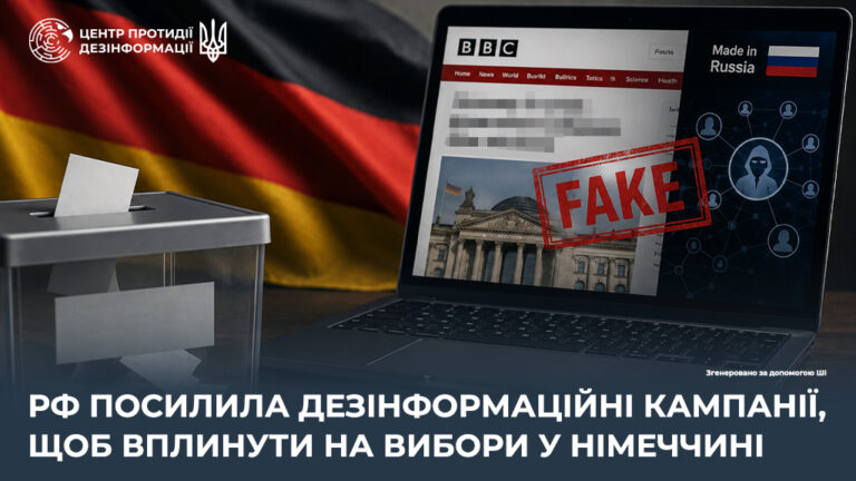 рф посилила дезінформаційні кампанії, щоб вплинути на вибори у Німеччині