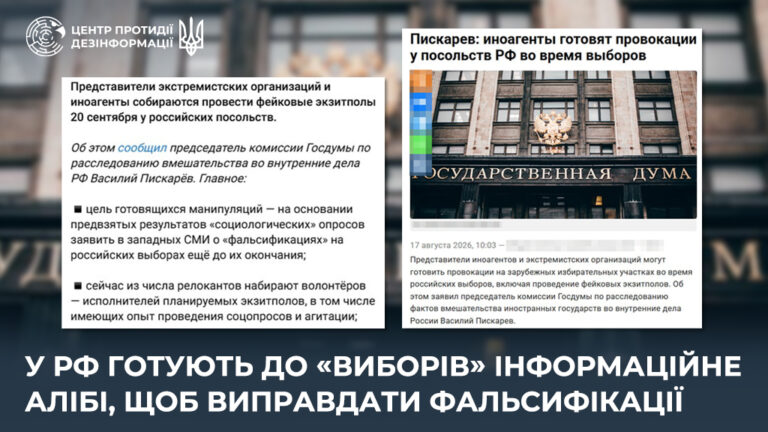 У рф готують до «виборів» інформаційне алібі, щоб виправдати фальсифікації