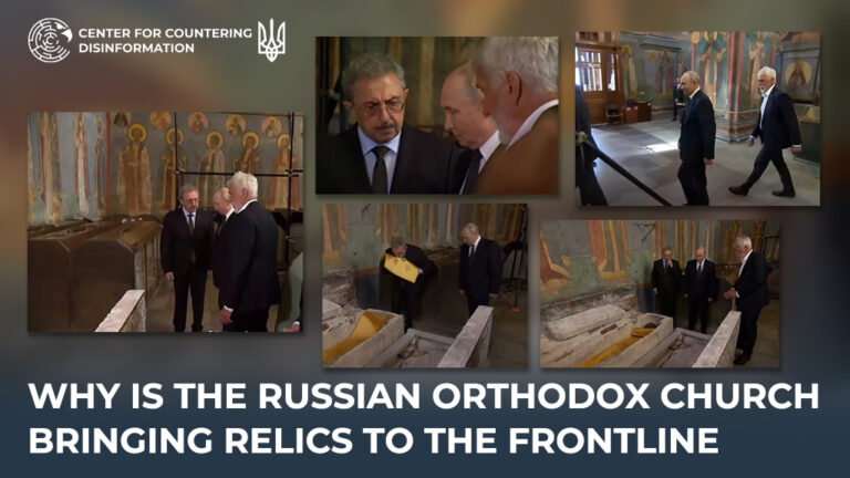 Why is the russian orthodox church bringing relics to the frontline