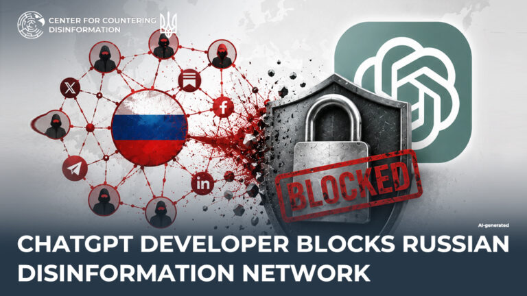 ChatGPT developer blocks russian disinformation network