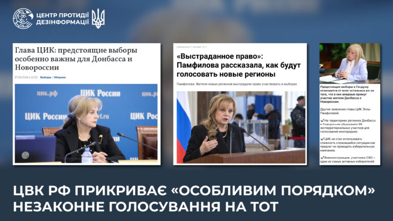 ЦВК рф прикриває «особливим порядком» незаконне голосування на ТОТ